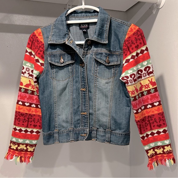 The Children's Place Other - Children’s Place Jean Sweater Sleeve Jacket